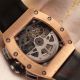 2017 Fake Richard Mille RM011 Chronograph Watch Rose Gold Case Yellow rubber  (5)_th.jpg